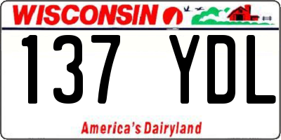 WI license plate 137YDL