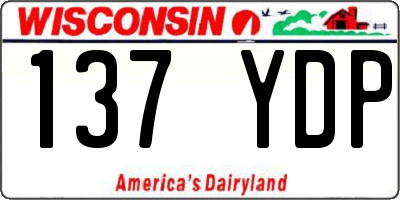WI license plate 137YDP