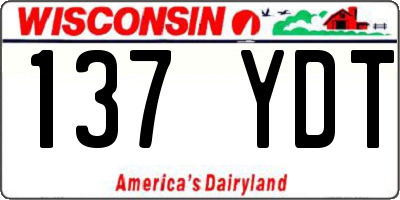 WI license plate 137YDT