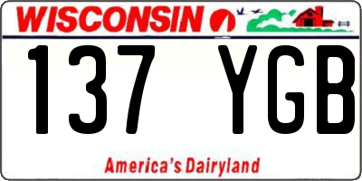 WI license plate 137YGB