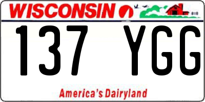 WI license plate 137YGG