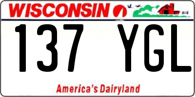 WI license plate 137YGL