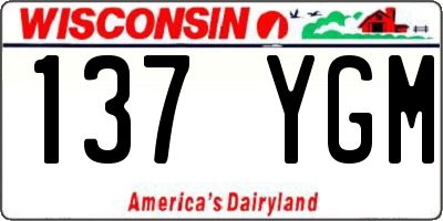 WI license plate 137YGM