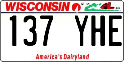 WI license plate 137YHE
