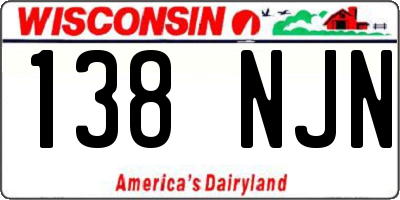 WI license plate 138NJN