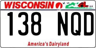 WI license plate 138NQD