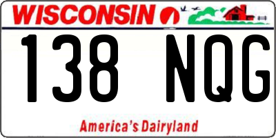 WI license plate 138NQG