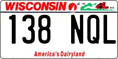 WI license plate 138NQL