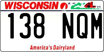 WI license plate 138NQM