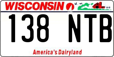 WI license plate 138NTB