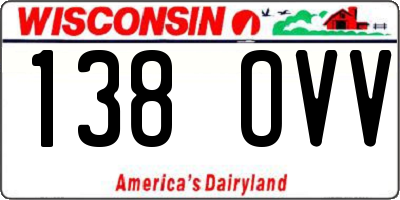 WI license plate 138OVV