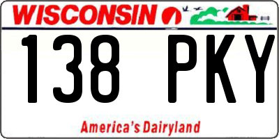 WI license plate 138PKY