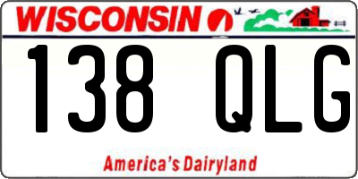 WI license plate 138QLG