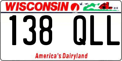 WI license plate 138QLL