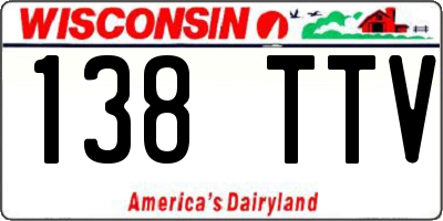 WI license plate 138TTV