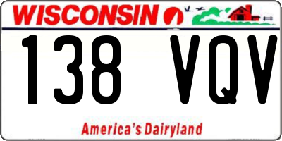 WI license plate 138VQV