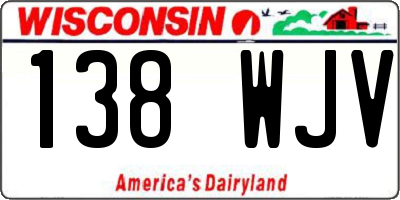 WI license plate 138WJV
