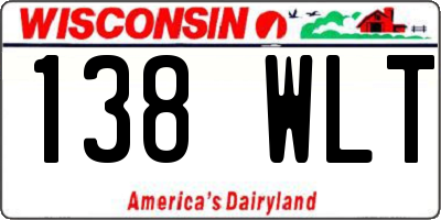 WI license plate 138WLT