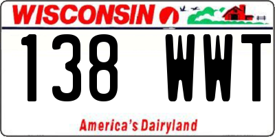 WI license plate 138WWT