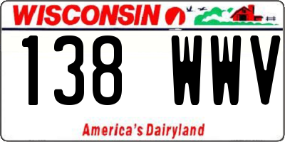 WI license plate 138WWV