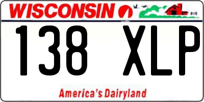 WI license plate 138XLP