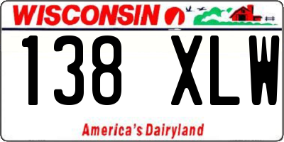WI license plate 138XLW