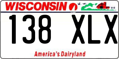 WI license plate 138XLX