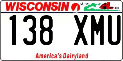 WI license plate 138XMU