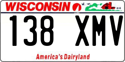 WI license plate 138XMV