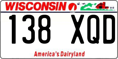 WI license plate 138XQD