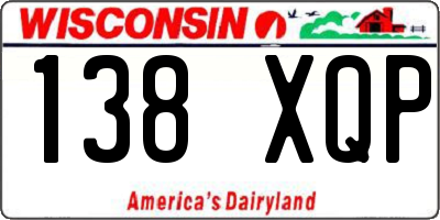 WI license plate 138XQP