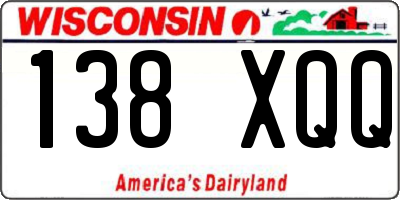 WI license plate 138XQQ