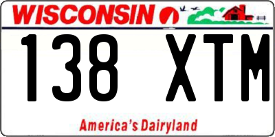 WI license plate 138XTM