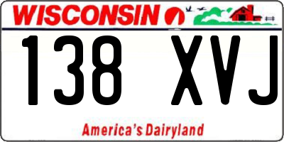 WI license plate 138XVJ