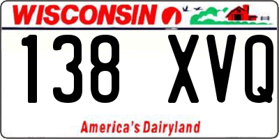WI license plate 138XVQ