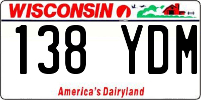 WI license plate 138YDM