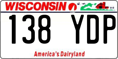 WI license plate 138YDP