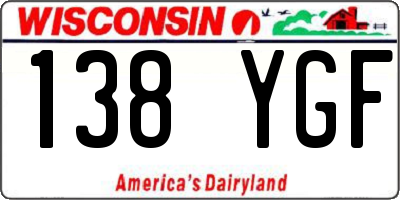 WI license plate 138YGF