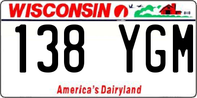 WI license plate 138YGM