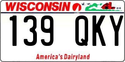WI license plate 139QKY
