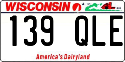 WI license plate 139QLE