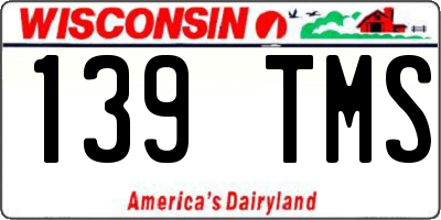 WI license plate 139TMS