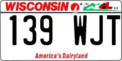 WI license plate 139WJT