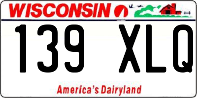 WI license plate 139XLQ