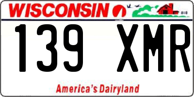 WI license plate 139XMR