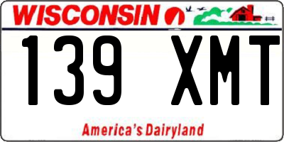 WI license plate 139XMT