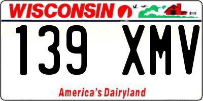 WI license plate 139XMV