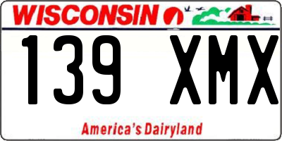 WI license plate 139XMX