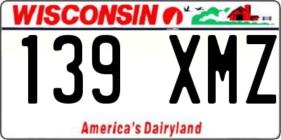 WI license plate 139XMZ