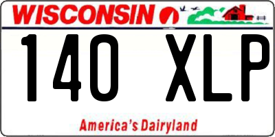 WI license plate 140XLP